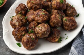 Easy Air Fryer Meatballs Recipe