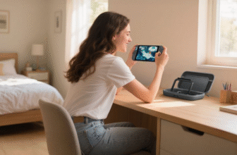 This Belkin charging case for the Switch 2 has a screen for checking battery life