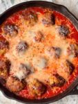 CHICKEN PARMESAN MEATBALL SKILLET – The Southern Lady Cooks