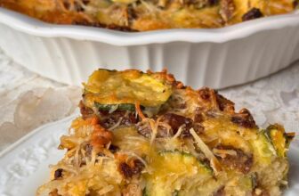 Impossible Zucchini Pie with Sausage