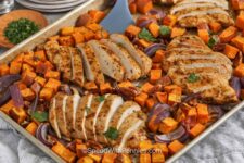 Sheet Pan Chicken and Sweet Potatoes