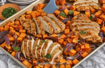 Sheet Pan Chicken and Sweet Potatoes